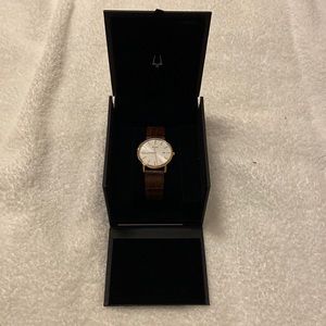 Men’s Bulova Watch with Leather Band